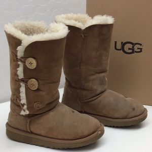 Ugg Girls Bailey Button Boots Size 1